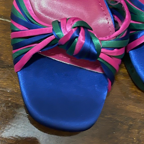 sun gurg Strappy Platform Heels for Women Platform High Heels Multicolored Ankle - Picture 14 of 16